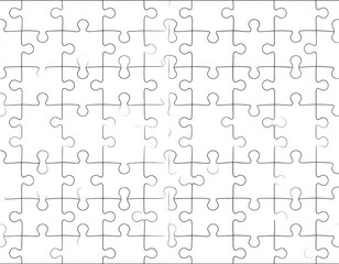 Grid Pattern With Random Black Text And Symbols