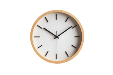 wall clock isolated on Transparent png background