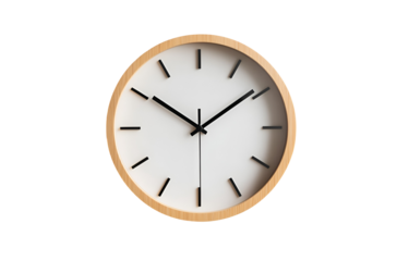 wall clock isolated on Transparent png background