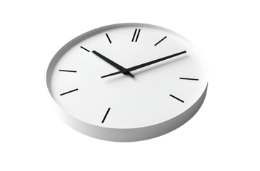 wall clock isolated on Transparent png background