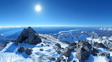 Obraz premium Panoramic alpine vista
