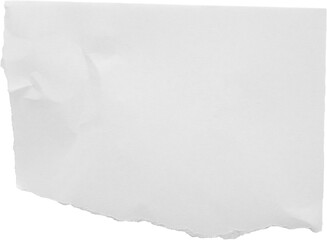 White ripped paper torn edges strips isolated on black background