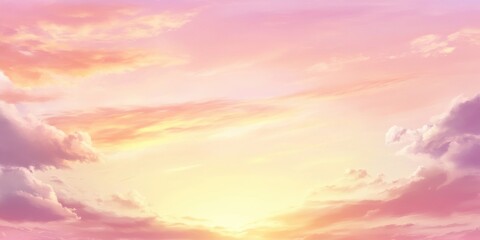 Obraz premium Pastel hues paint a beautiful sky scene.