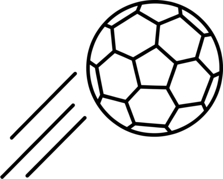 ball icon. soccer goal symbol. line icon vector stock
