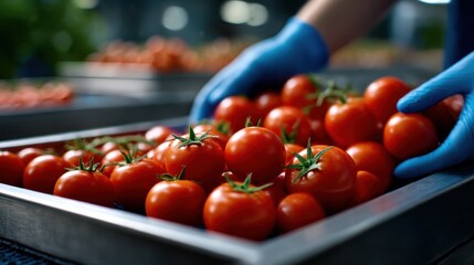 Vibrant Array of Fresh Juicy Tomatoes in a Wooden Tray Highlighting Natural Colors and Organic Appeal Perfect for Culinary and Healthy Lifestyle Imagery