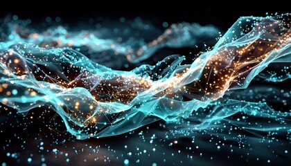 Abstract digital swirling patterns