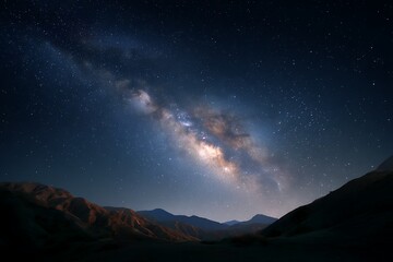 Fototapeta premium Peaceful Stargazing in the Wilderness