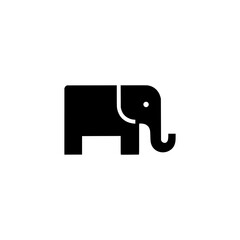 rectangle elephant creative company logo vector illustration template design