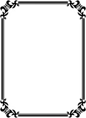 Fototapeta premium frame with floral ornament