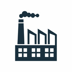 Factory industry vector logo design