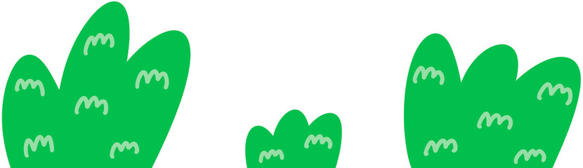 Cute Hand-Drawn Grass Sticker