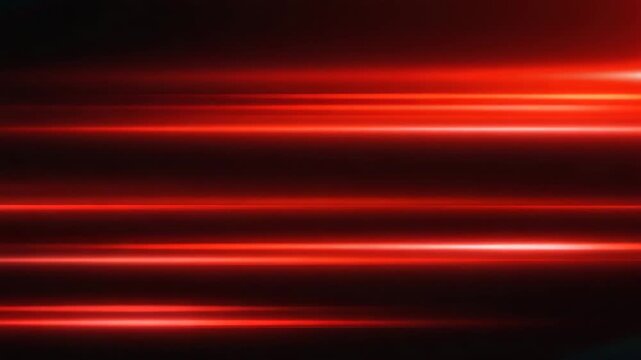 Motion Red Light Speed Streaks Animation on Dark Background