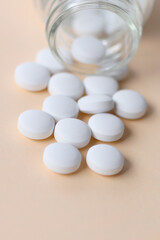 White round anti-inflammatory tablets