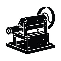 Belt sander silhouette illustration