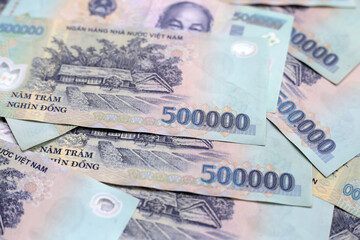 Five hundred thousand dong banknotes