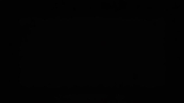 Glowing AI text on dark background. Illuminated letters create futuristic concept ideal for technology presentations.  AI lettering shines brightly against black backdrop.