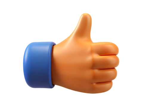 thumb up 3d icon