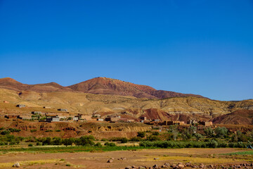 Mountain landscape of the High Atlas in Morocco