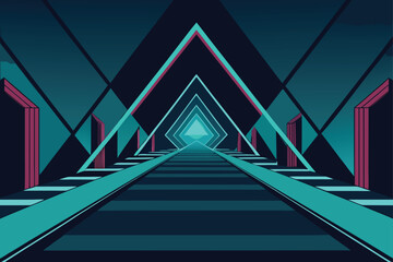 abstract background with red carpet