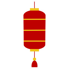 Illustration of chinese lunar new year red lantern icon element decoration