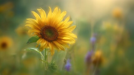 Obraz premium outstanding sunflower face to camera