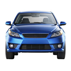 car isolated on transparent white background, clipping path