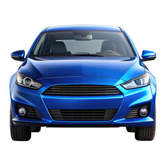 car isolated on transparent white background, clipping path