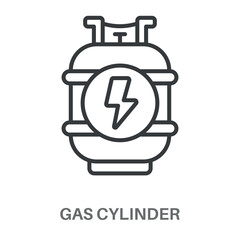 Gas Cylinder Design Icon, Simple Style Design Inspiration For Any Logos Interface And Purpose