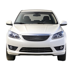 car isolated on transparent white background, clipping path