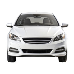 car isolated on transparent white background, clipping path