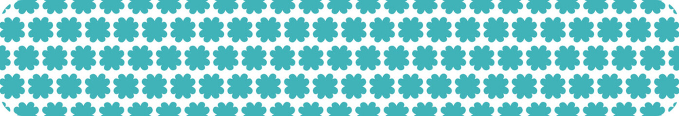 Obraz premium abstract seamless pattern with blue flower shape. Cute tape for journaling