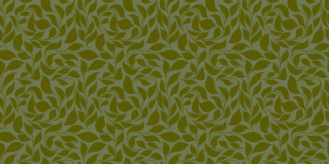 Organic motif, botanical motif background. Seamless pattern.Vector.スタイリッシュな有機的パターン