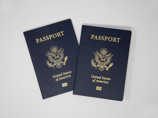  Two American Passports books.  US Passport.