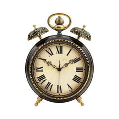 Black and gold vintage alarm clock