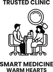 A man and a woman are sitting in chairs in front of a doctor