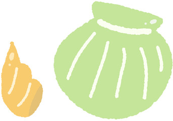 Cute Hand-Drawn Seashell Illustration