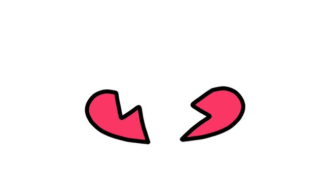 Heart breaking animation