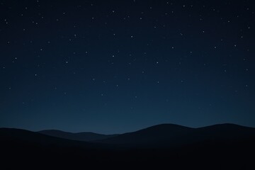 Tranquil midnight sky with deep blue tones and subtle star patterns creating peaceful nighttime atmosphere