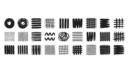 Hatching Texture Collection Line Art Design Elements for Shading and Surface Patterns