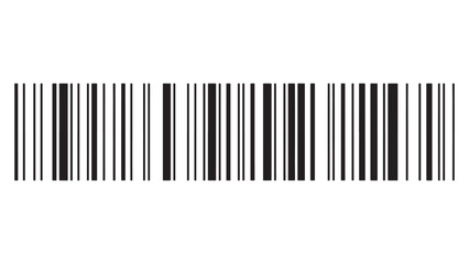 Barcode Vector Graphic on Transparent Backdrop for Inventory and Retail Applications