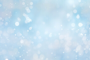 Obraz premium Winter bokeh effect background outdoors nature snow.