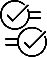check tick mark icon, Check marks, Vote, yes, checkbox, checklist, tick signs, Hand drawn doodle sketch style vector illustration
