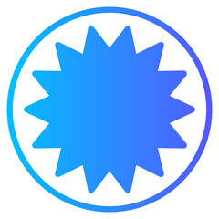 sticker gradient icon