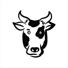 Lineart Cow Vector Illustration Minimalist Lineart Style