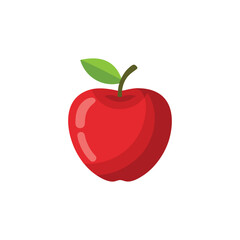  Apple flat vector illustration on white background.