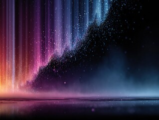 Abstract vibrant digital backdrop