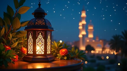 Obraz premium Ramadan Islamic mosque background