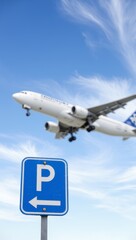 Convenient instructions for airport parking lots