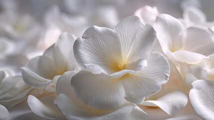 Fototapeta premium Alba rose echo in flower concept. Close-up of delicate white flowers with soft petals in bloom.