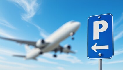 Convenient instructions for airport parking lots